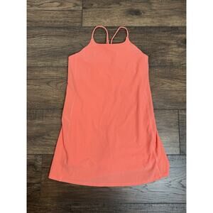 Athleta Girl Doing The Most Dress Size L 12 Orange Athletic Summer Sundress NWT